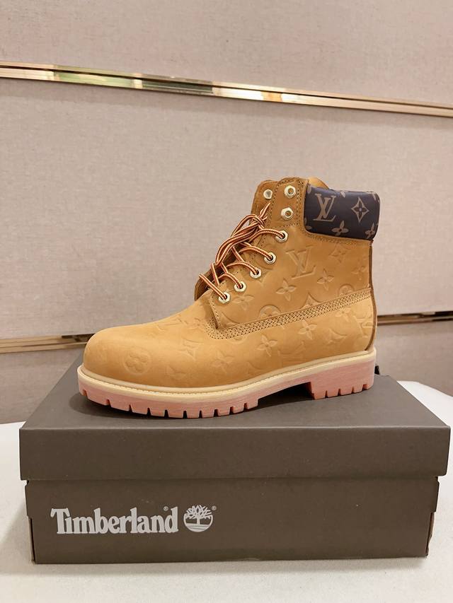 工厂价: 情侣款女35-40 男38-45码 Timberland 天布伦 冬季新款，鞋面进口牛皮搭配高档真皮内里，原版大底。官网1:1原版开模可随意出入专柜，